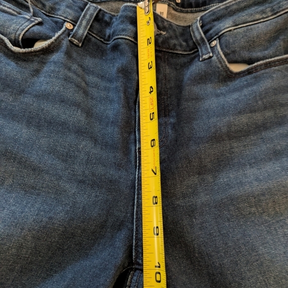 PAIGE Women's Jeans Amber 31 Raw Hem Cropped - Picture 16 of 16